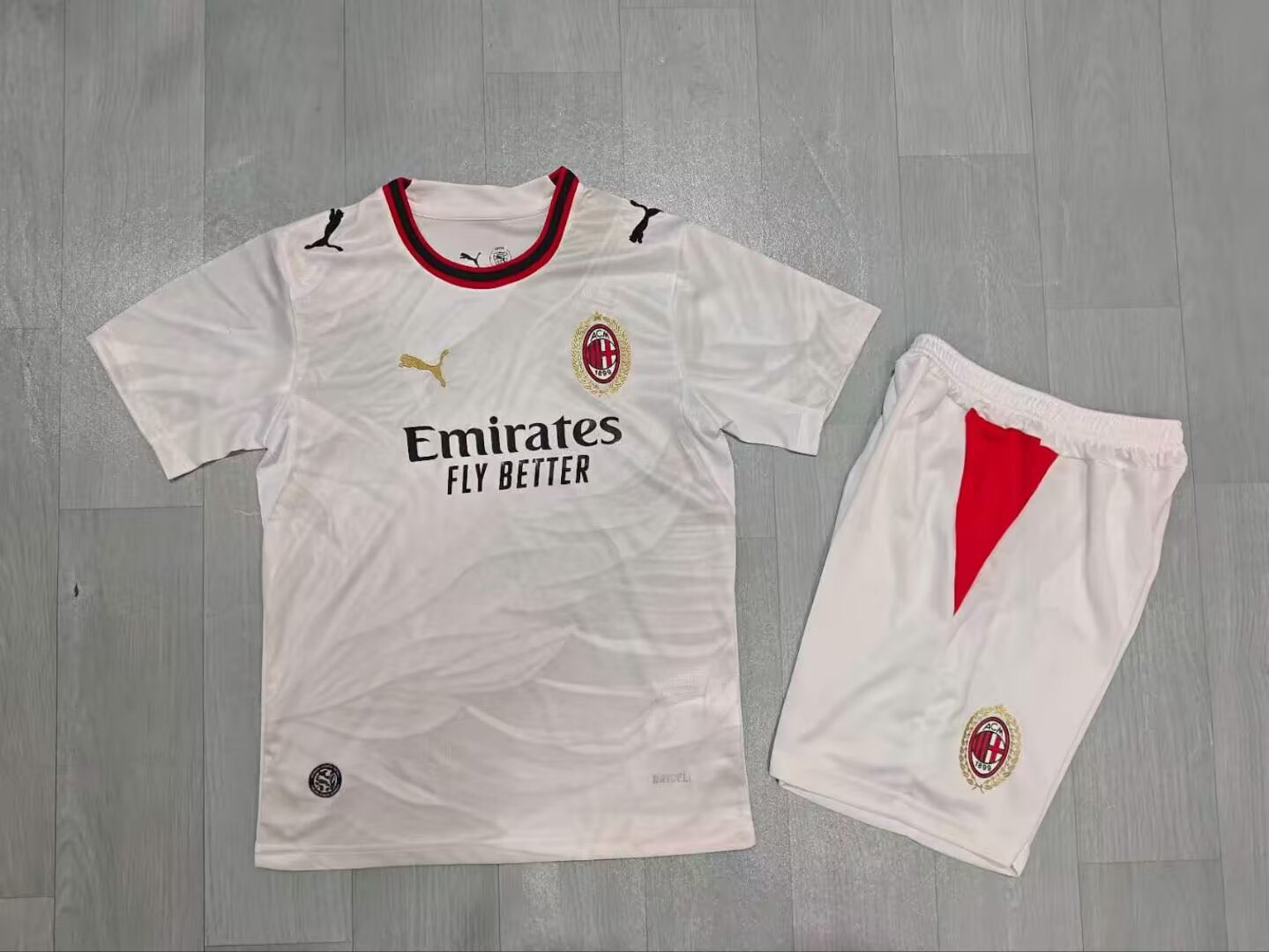 Kids-AC Milan 26/27 Away White Soccer Jersey